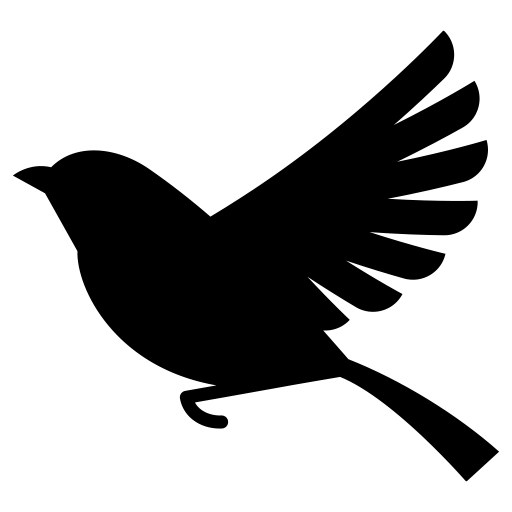 飛んでいる鳥のピクトグラム、アイコン、イラストの無料（フリー）素材（SVG/JPG/PNG）