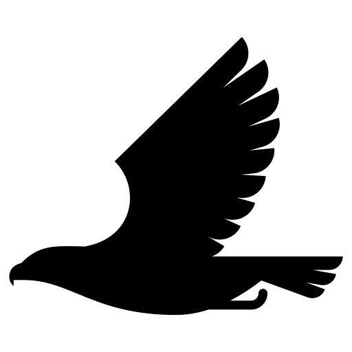 飛んでいる鳥のピクトグラム、アイコン、イラストの無料（フリー）素材（SVG/JPG/PNG）
