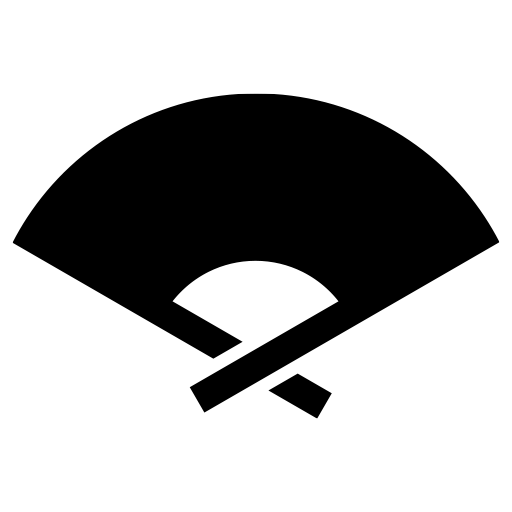 扇子のピクトグラム、アイコン、イラストの無料（フリー）素材（SVG/JPG/PNG）