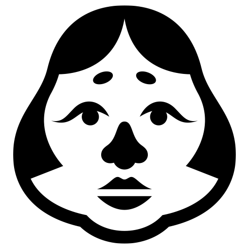 福笑いのピクトグラム、アイコン、イラストの無料（フリー）素材（SVG/JPG/PNG）