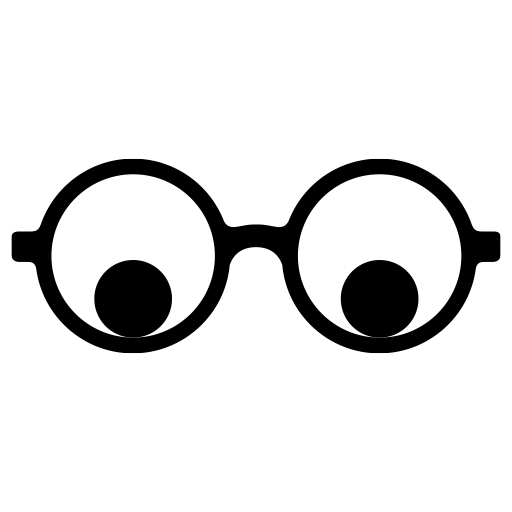 おもしろメガネのピクトグラム、アイコン、イラストの無料（フリー）素材（SVG/JPG/PNG）
