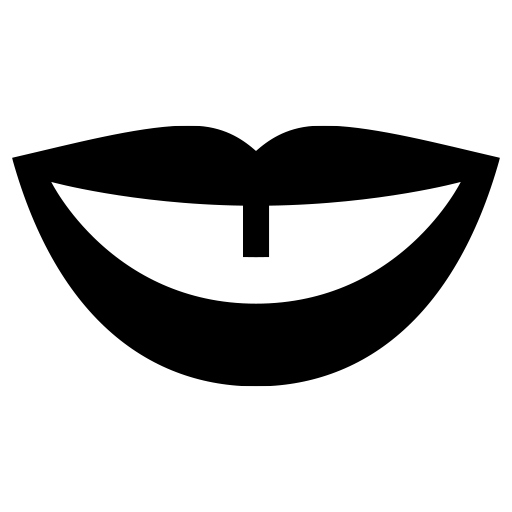 すきっ歯のピクトグラム、アイコン、イラストの無料（フリー）素材（SVG/JPG/PNG）