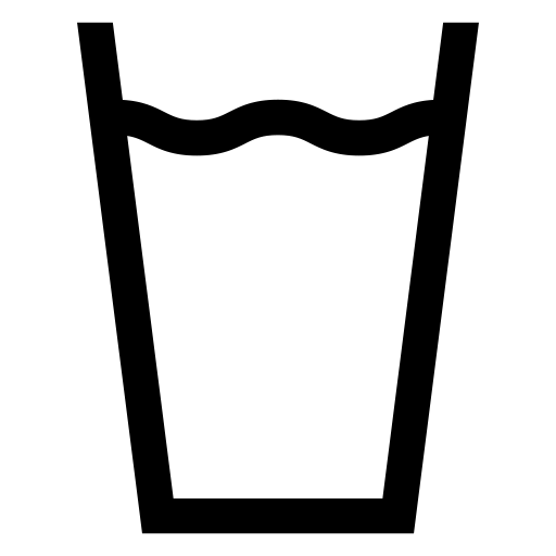 水が注がれたグラスのピクトグラム、アイコン、イラストの無料（フリー）素材（SVG/JPG/PNG）