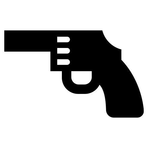銃のピクトグラム、アイコン、イラストの無料（フリー）素材（SVG/JPG/PNG）