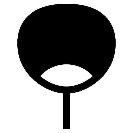 団扇のピクトグラム、アイコン、イラストの無料（フリー）素材（SVG/JPG/PNG）