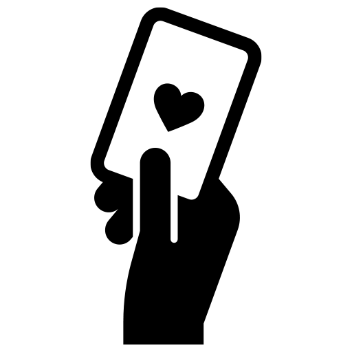 カードを持っている手のピクトグラム、アイコン、イラストの無料（フリー）素材（SVG/JPG/PNG）