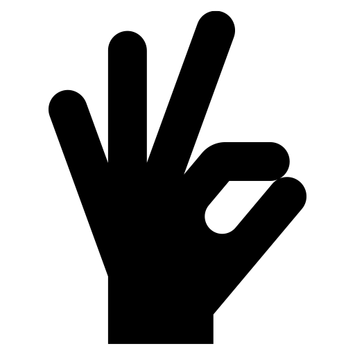 ハンドサインのピクトグラム、アイコン、イラストの無料（フリー）素材（SVG/JPG/PNG）