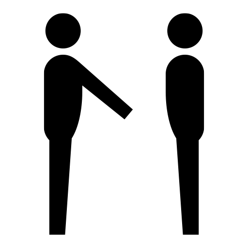 握手拒否のピクトグラム、アイコン、イラストの無料（フリー）素材（SVG/JPG/PNG）