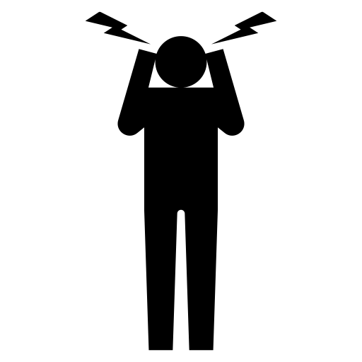 頭痛のピクトグラム、アイコン、イラストの無料（フリー）素材（SVG/JPG/PNG）