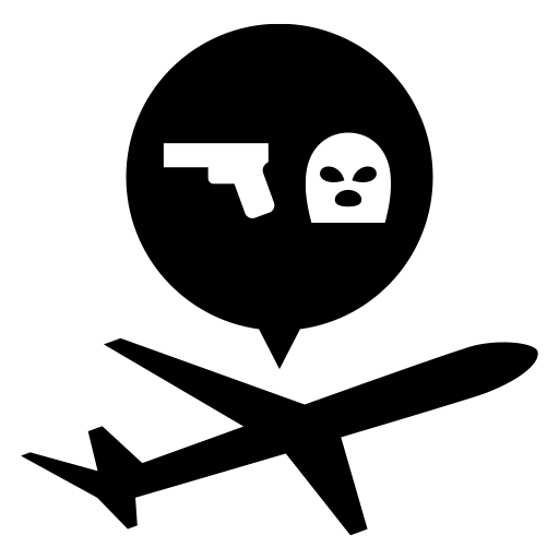 ハイジャックのピクトグラム、アイコン、イラストの無料（フリー）素材（SVG/JPG/PNG）