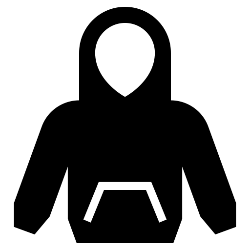 パーカーのピクトグラム、アイコン、イラストの無料（フリー）素材（SVG/JPG/PNG）