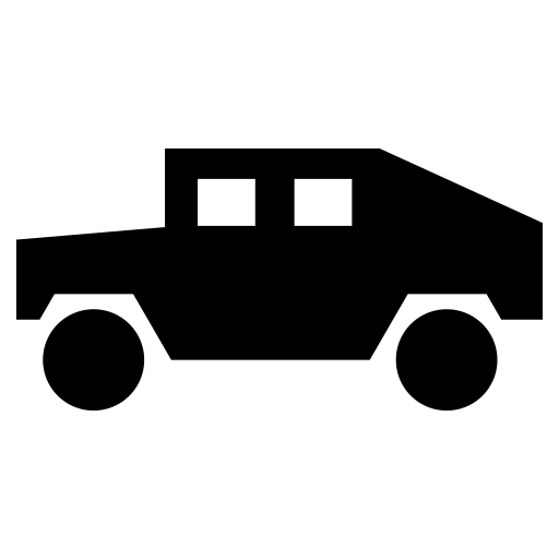 ハンヴィーのピクトグラム、アイコン、イラストの無料（フリー）素材（SVG/JPG/PNG）