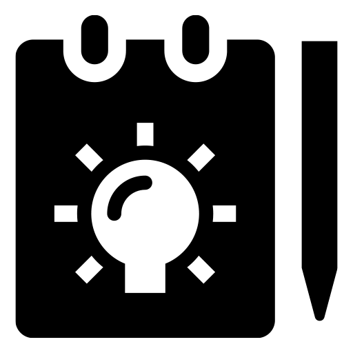 アイデア帳のピクトグラム、アイコン、イラストの無料（フリー）素材（SVG/JPG/PNG）