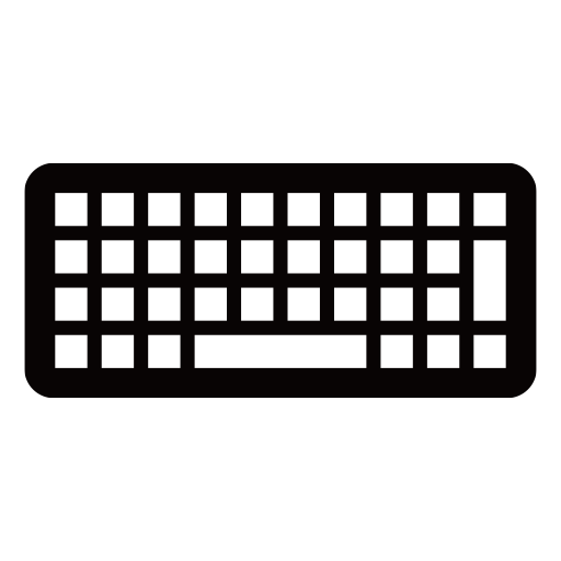 キーボードのピクトグラム、アイコン、イラストの無料（フリー）素材（SVG/JPG/PNG）