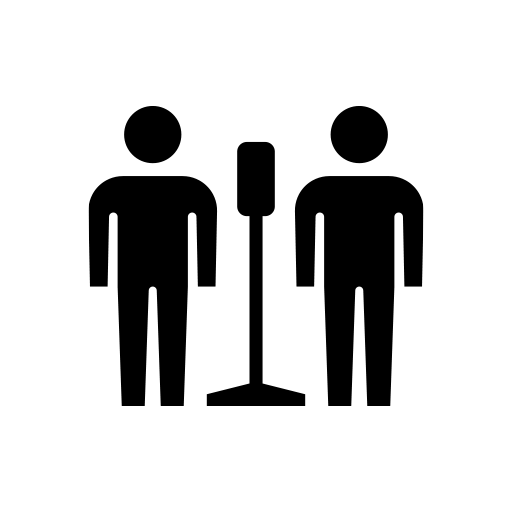 子供漫才師のピクトグラム、アイコン、イラストの無料（フリー）素材（SVG/JPG/PNG）