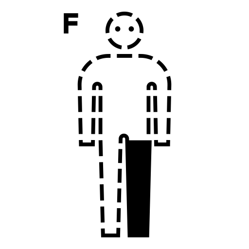 左足のピクトグラム、アイコン、イラストの無料（フリー）素材（SVG/JPG/PNG）