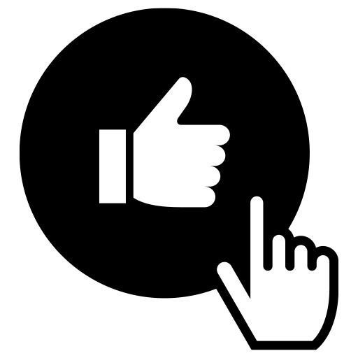 いいね押下のピクトグラム、アイコン、イラストの無料（フリー）素材（SVG/JPG/PNG）