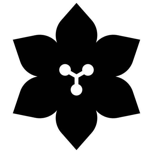 百合（ユリ）のピクトグラム、アイコン、イラストの無料（フリー）素材（SVG/JPG/PNG）