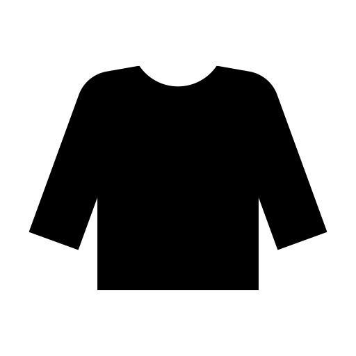 ロングスリーブTシャツのピクトグラム、アイコン、イラストの無料（フリー）素材（SVG/JPG/PNG）
