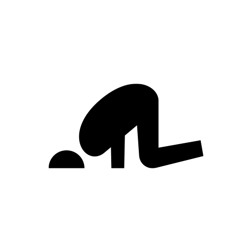 狂気の土下座のピクトグラム、アイコン、イラストの無料（フリー）素材（SVG/JPG/PNG）