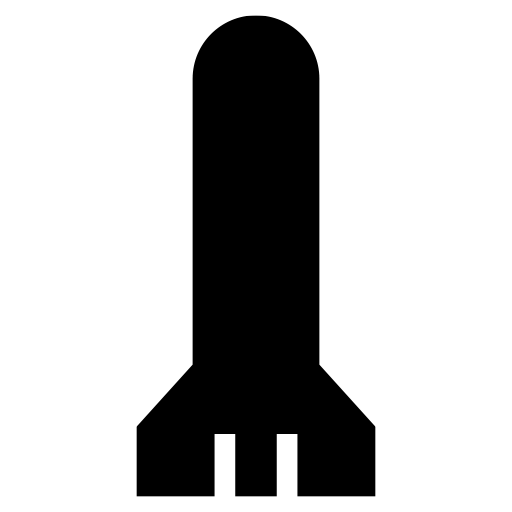 ミサイルのピクトグラム、アイコン、イラストの無料（フリー）素材（SVG/JPG/PNG）