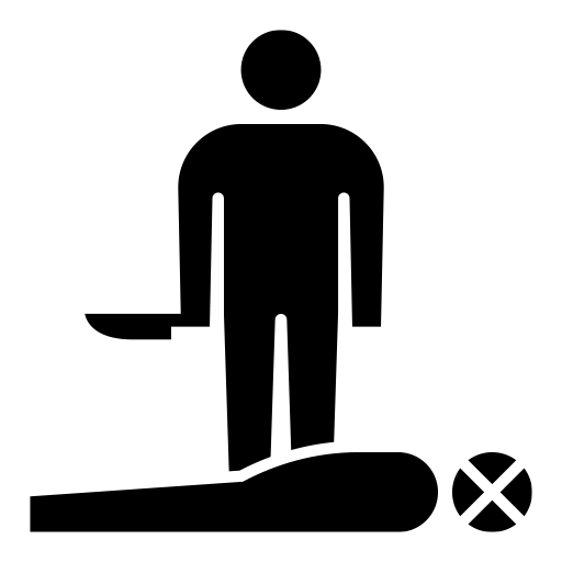 殺人のピクトグラム、アイコン、イラストの無料（フリー）素材（SVG/JPG/PNG）