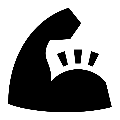 筋肉のピクトグラム、アイコン、イラストの無料（フリー）素材（SVG/JPG/PNG）