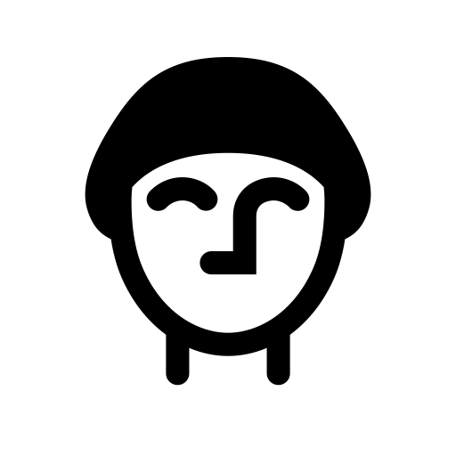 マッシュルームカットのピクトグラム、アイコン、イラストの無料（フリー）素材（SVG/JPG/PNG）