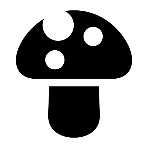 きのこのピクトグラム、アイコン、イラストの無料（フリー）素材（SVG/JPG/PNG）