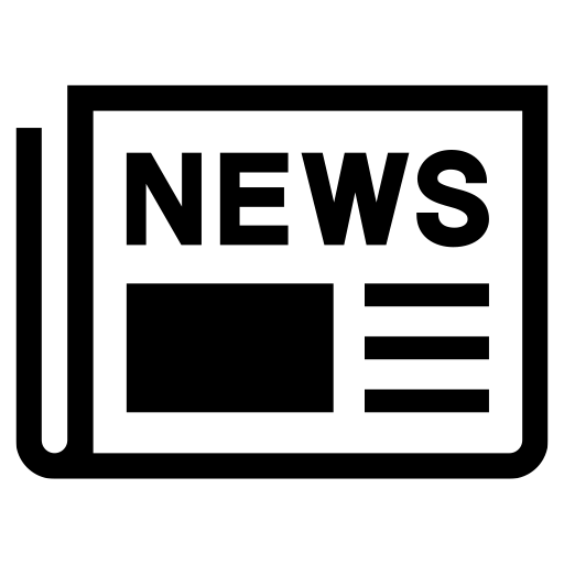 新聞紙のピクトグラム、アイコン、イラストの無料（フリー）素材（SVG/JPG/PNG）