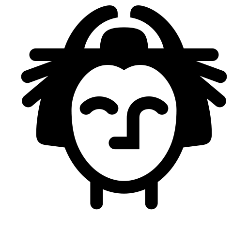 日本髪（花魁）のピクトグラム、アイコン、イラストの無料（フリー）素材（SVG/JPG/PNG）