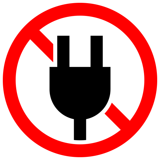 充電禁止のピクトグラム、アイコン、イラストの無料（フリー）素材（SVG/JPG/PNG）