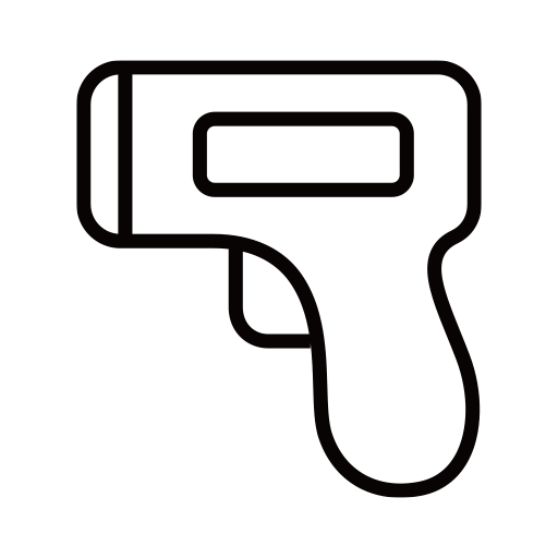 非接触体温計のピクトグラム、アイコン、イラストの無料（フリー）素材（SVG/JPG/PNG）