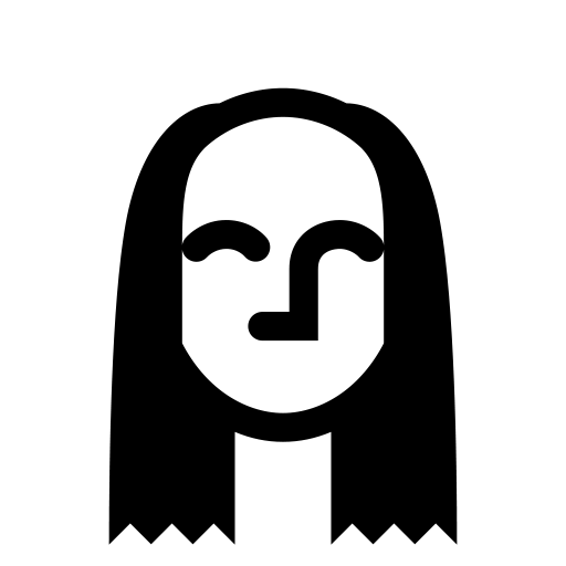 落武者ヘアのピクトグラム、アイコン、イラストの無料（フリー）素材（SVG/JPG/PNG）