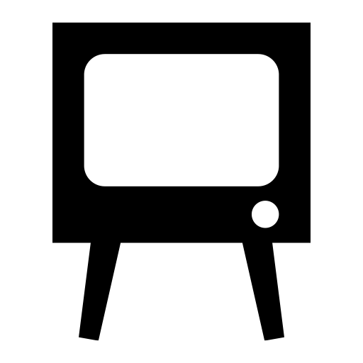 古いテレビのピクトグラム、アイコン、イラストの無料（フリー）素材（SVG/JPG/PNG）