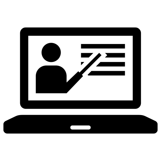 オンライン授業のピクトグラム、アイコン、イラストの無料（フリー）素材（SVG/JPG/PNG）