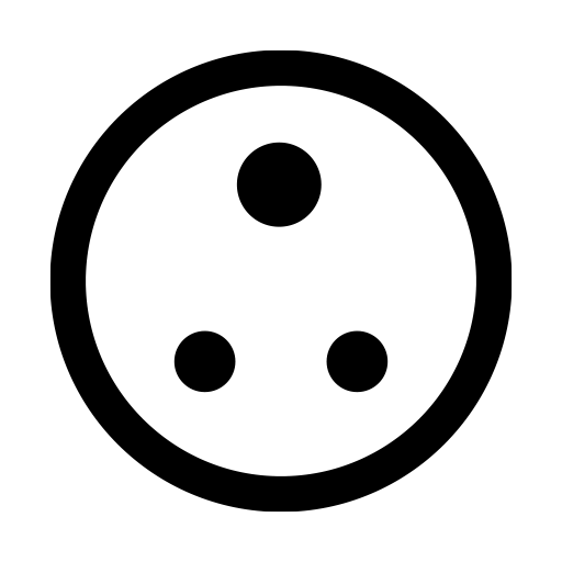 コンセント（Dタイプ）のピクトグラム、アイコン、イラストの無料（フリー）素材（SVG/JPG/PNG）