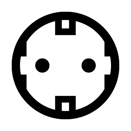 コンセント（Fタイプ）のピクトグラム、アイコン、イラストの無料（フリー）素材（SVG/JPG/PNG）