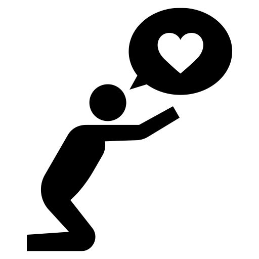 愛を乞う人のピクトグラム、アイコン、イラストの無料（フリー）素材（SVG/JPG/PNG）