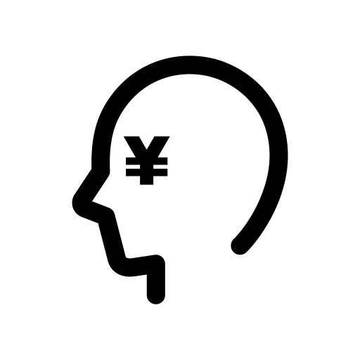 金に目がくらんだ人のピクトグラム、アイコン、イラストの無料（フリー）素材（SVG/JPG/PNG）