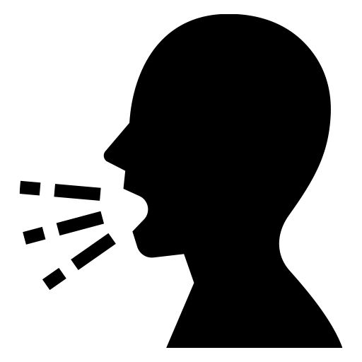 咳をしている人のピクトグラム、アイコン、イラストの無料（フリー）素材（SVG/JPG/PNG）