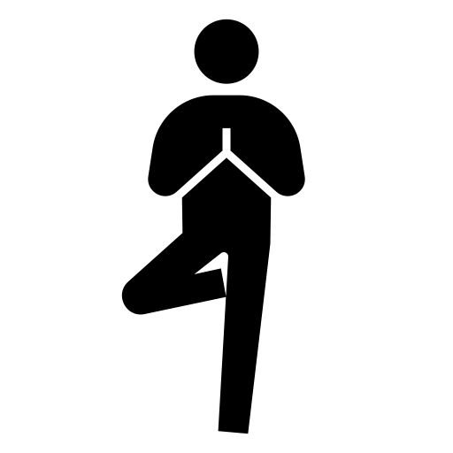 ヨガをしている人のピクトグラム、アイコン、イラストの無料（フリー）素材（SVG/JPG/PNG）