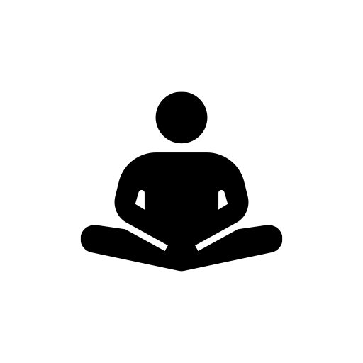 股関節ストレッチをしている人のピクトグラム、アイコン、イラストの無料（フリー）素材（SVG/JPG/PNG）