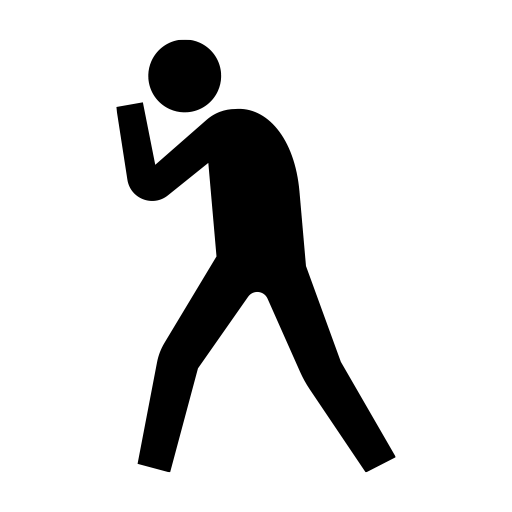 ボクシングの構えをする人のピクトグラム、アイコン、イラストの無料（フリー）素材（SVG/JPG/PNG）