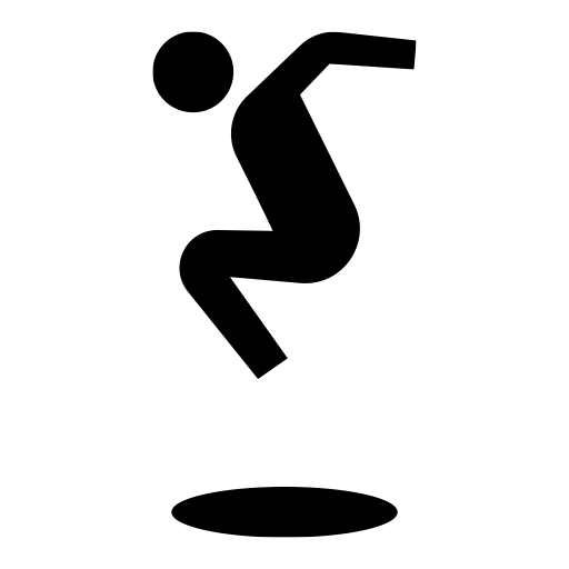 ジャンンプしている人のピクトグラム、アイコン、イラストの無料（フリー）素材（SVG/JPG/PNG）