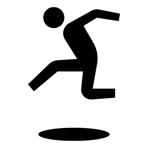 ジャンンプしている人のピクトグラム、アイコン、イラストの無料（フリー）素材（SVG/JPG/PNG）