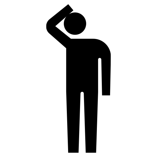 首倒しストレッチをしている人のピクトグラム、アイコン、イラストの無料（フリー）素材（SVG/JPG/PNG）