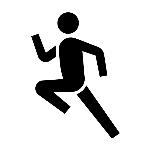 走っている人のピクトグラム、アイコン、イラストの無料（フリー）素材（SVG/JPG/PNG）