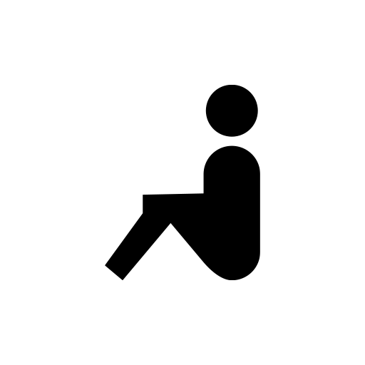 体育座りをする人のピクトグラム、アイコン、イラストの無料（フリー）素材（SVG/JPG/PNG）