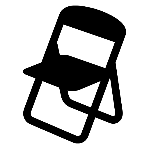 パイプ椅子のピクトグラム、アイコン、イラストの無料（フリー）素材（SVG/JPG/PNG）